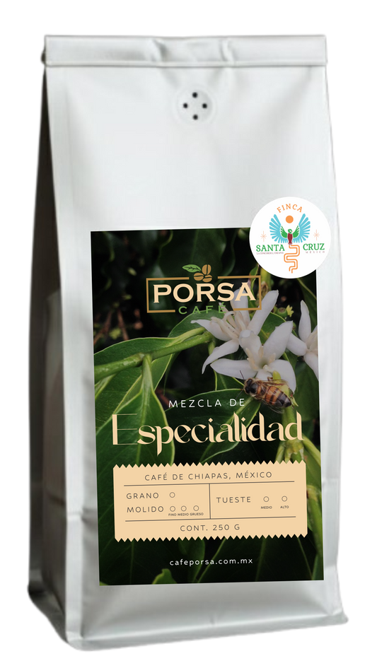 Especialidad - Typica & bourbon, Lavado. Finca Santa Cruz.